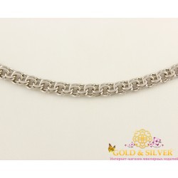 Серебряная цепь Бисмарк 55 сантиметров. 888039с
